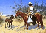 Frederic Remington Wall Art - The Sentinel